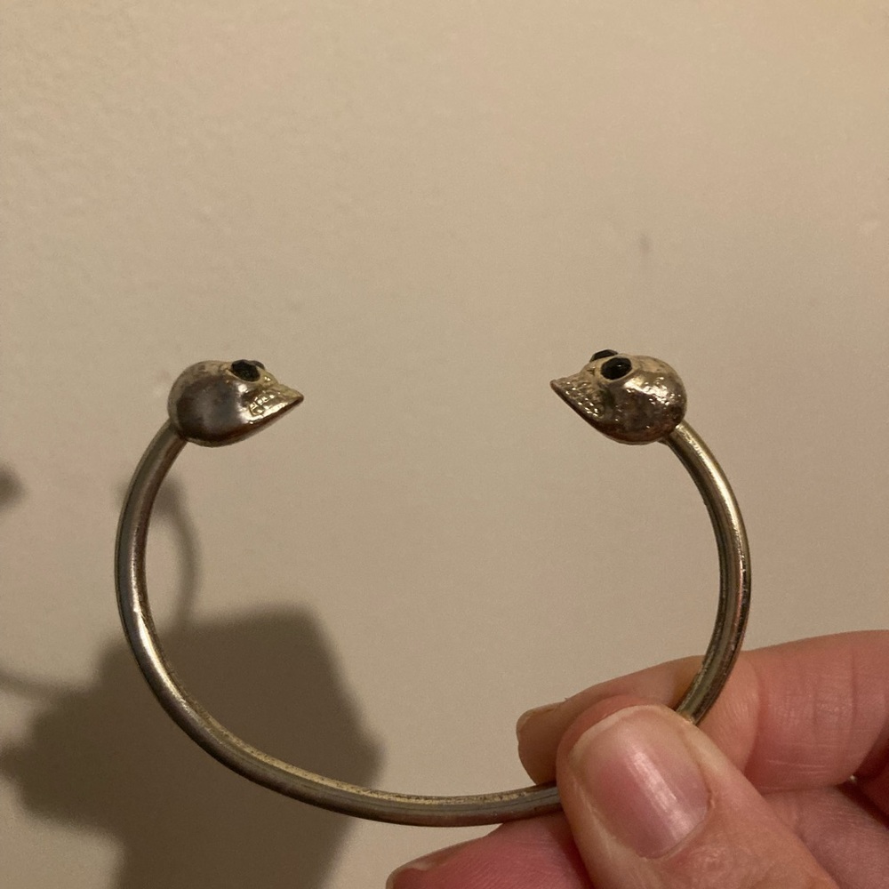 Gold skull bracelet